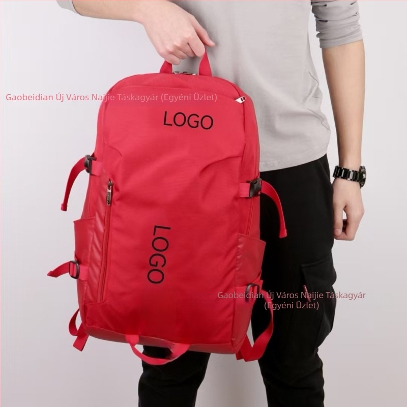 Nylon hátizsák, vízlepergető, 36–55 L kapacitás, kompatibilis 15 hüvelykes laptophoz, görbült vállpántok, utcai stílus