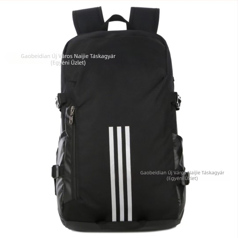 Nylon hátizsák, vízlepergető, 36–55 L kapacitás, kompatibilis 15 hüvelykes laptophoz, görbült vállpántok, utcai stílus