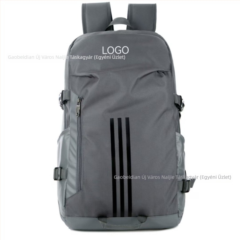 Nylon hátizsák, vízlepergető, 36–55 L kapacitás, kompatibilis 15 hüvelykes laptophoz, görbült vállpántok, utcai stílus
