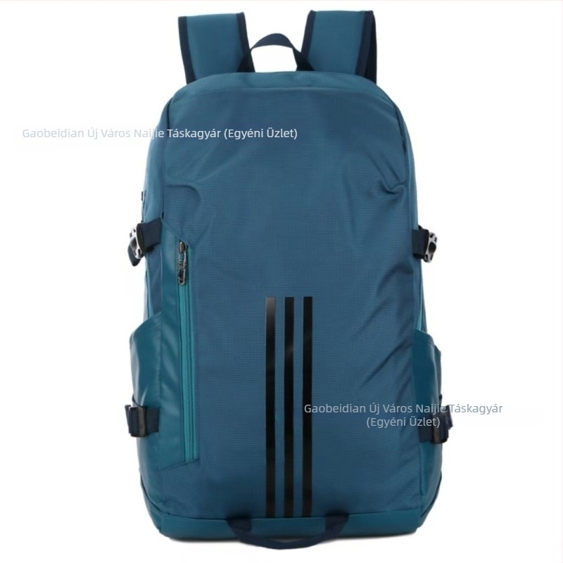 Nylon hátizsák, vízlepergető, 36–55 L kapacitás, kompatibilis 15 hüvelykes laptophoz, görbült vállpántok, utcai stílus
