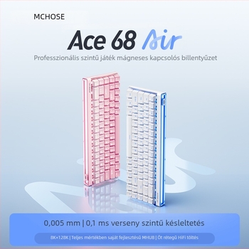 Játékos billentyűzet Taishan mágneses tengellyel, legfeljebb 87 billentyű, kábellel csatlakoztatva, RGB világítás