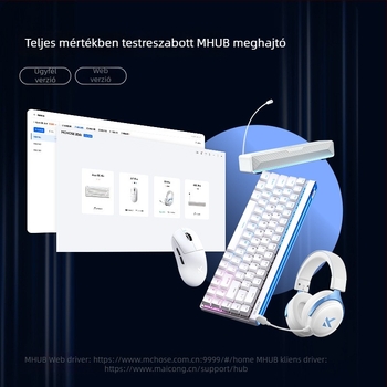 Játékos billentyűzet Taishan mágneses tengellyel, legfeljebb 87 billentyű, kábellel csatlakoztatva, RGB világítás