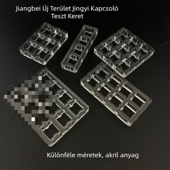 Cherry MX mechanikus billentyűzethez készült akril tesztkeret – numerikus pad, vezetékes csatlakozás