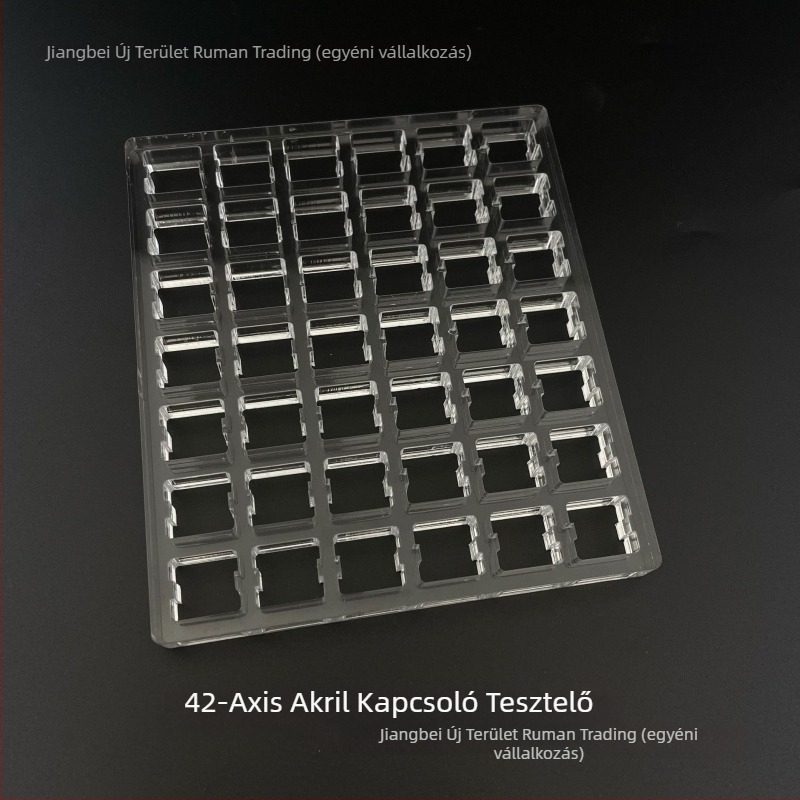 Cherry MX mechanikus billentyűzethez készült akril tesztkeret – numerikus pad, vezetékes csatlakozás