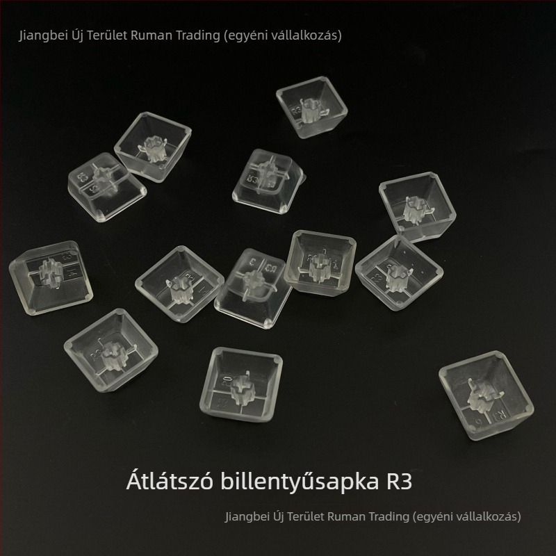 Cherry MX mechanikus billentyűzethez készült akril tesztkeret – numerikus pad, vezetékes csatlakozás