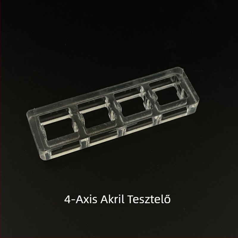 Cherry MX mechanikus billentyűzethez készült akril tesztkeret – numerikus pad, vezetékes csatlakozás