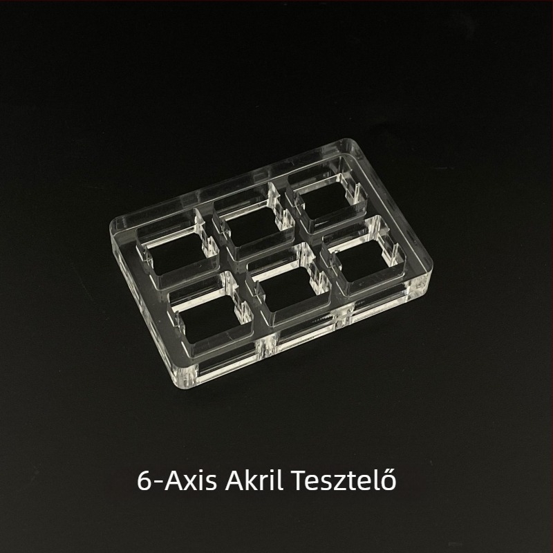 Cherry MX mechanikus billentyűzethez készült akril tesztkeret – numerikus pad, vezetékes csatlakozás