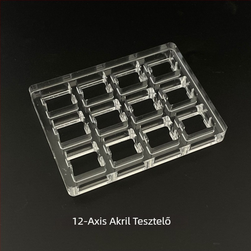 Cherry MX mechanikus billentyűzethez készült akril tesztkeret – numerikus pad, vezetékes csatlakozás