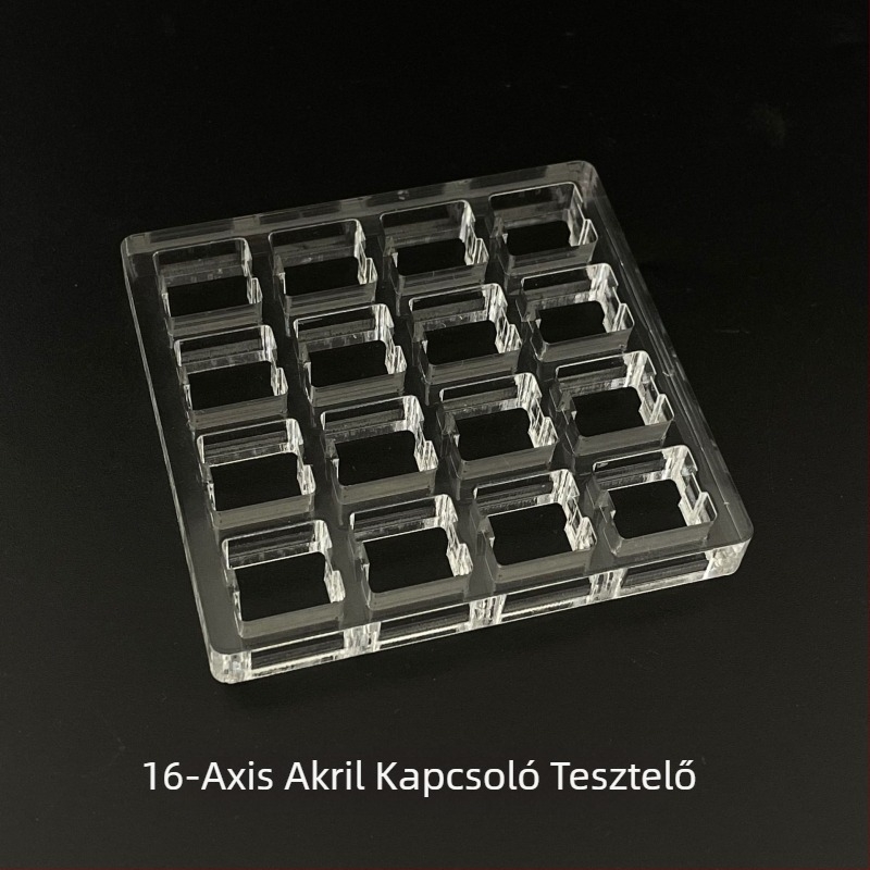 Cherry MX mechanikus billentyűzethez készült akril tesztkeret – numerikus pad, vezetékes csatlakozás