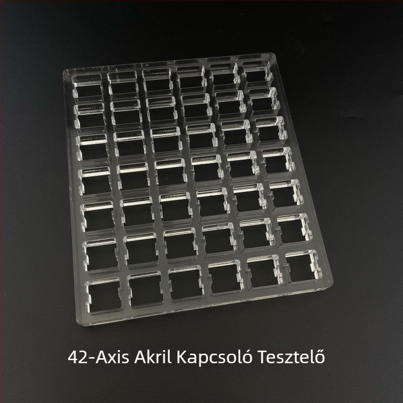 Cherry MX mechanikus billentyűzethez készült akril tesztkeret – numerikus pad, vezetékes csatlakozás