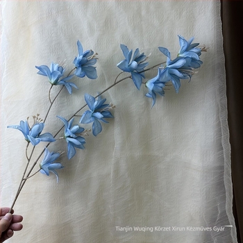 Xin Run szatén orchidea művirág nappali asztali dekorációhoz, esküvői és fotó rekvizíciók, sorozat 3283093