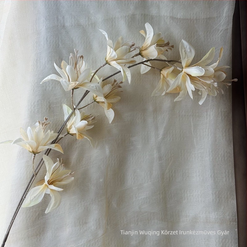 Xin Run szatén orchidea művirág nappali asztali dekorációhoz, esküvői és fotó rekvizíciók, sorozat 3283093