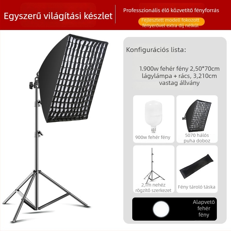 Yu Guang LED élő közvetítéshez világítás portréfotózáshoz — 10–50W, 220V, három színhőmérséklet