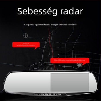 Vezeték nélküli autó DVR, dupla objektív, 1080p videó, 5MP fotók, mindent egyben – hátsó kamera