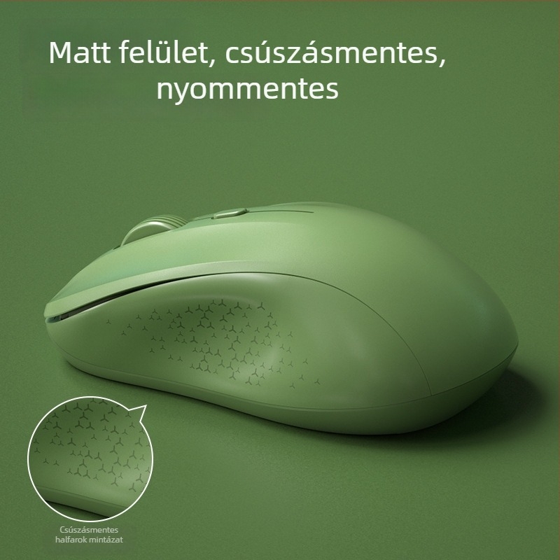 Vezeték nélküli egér vezeték nélküli töltéssel és halk működéssel, USB interfész, 2,4GHz vezeték nélküli kapcsolat, 1000dpi