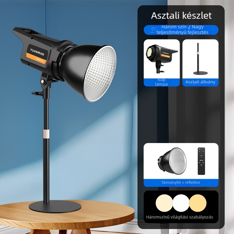 LED kitöltő fény YM-SS-600, 100W, 3 színhőmérséklet, 110-220V, élő fotózáshoz
