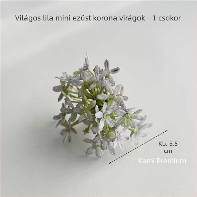 Baba ház mini virág dekoráció, száraz virágok, flockos felület, Daisy variáció