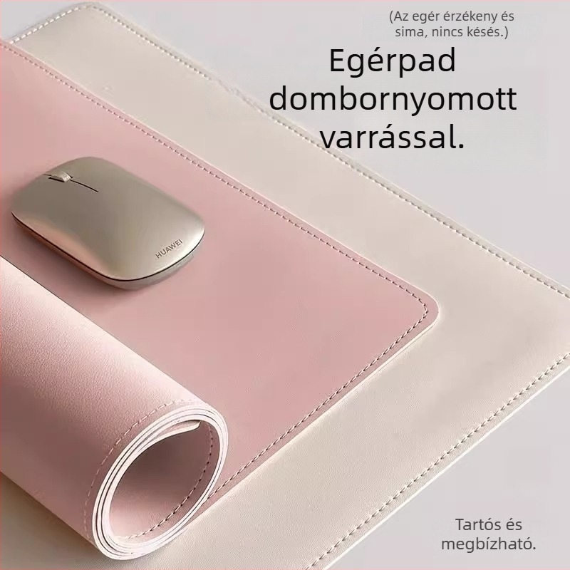 Extra nagy prémium egérpad – vízálló, szennyeződésálló, irodai asztalhoz, minimalist dizájn, egyszínű