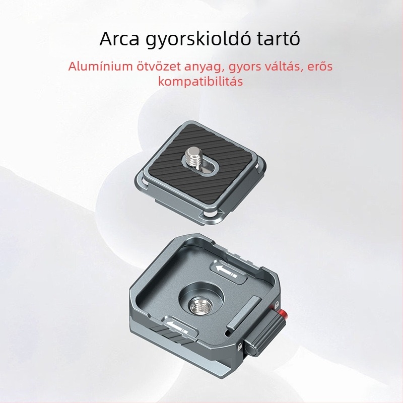 Fém gyorskioldó lemez DSLR-hez, kompatibilis a Zhiyun stabilizátorral és a állványfejjel