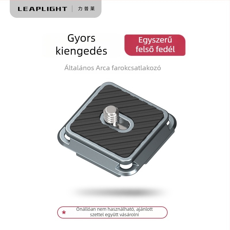 Fém gyorskioldó lemez DSLR-hez, kompatibilis a Zhiyun stabilizátorral és a állványfejjel