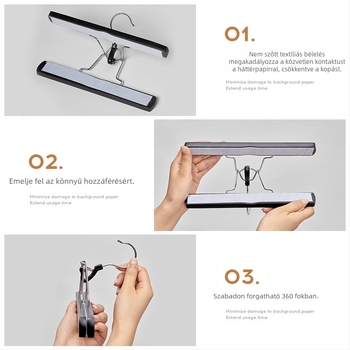 Mozgatható háttérpapír-tároló állvány fotózáshoz, anti görbület, anti gyűrődés és anti olajfolt védelemmel — Light and Shadow Stars