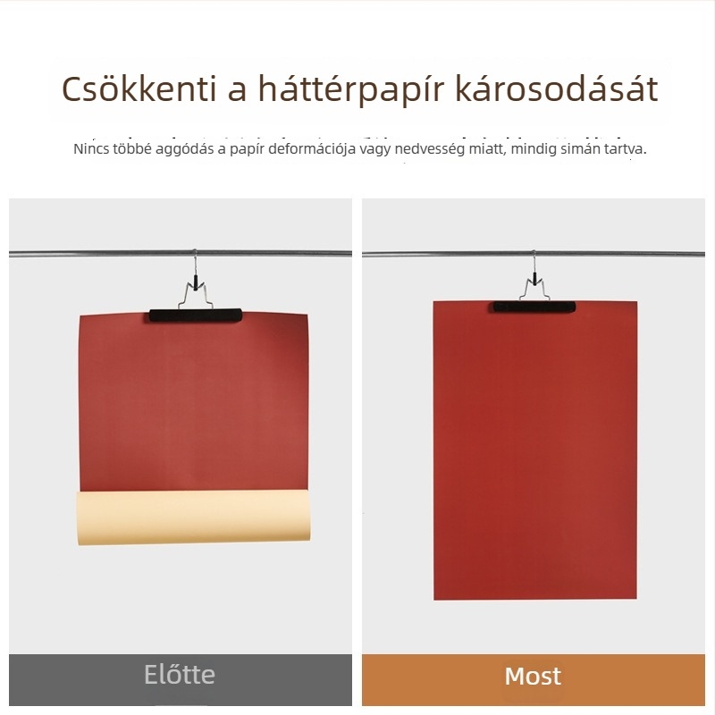 Mozgatható háttérpapír-tároló állvány fotózáshoz, anti görbület, anti gyűrődés és anti olajfolt védelemmel — Light and Shadow Stars