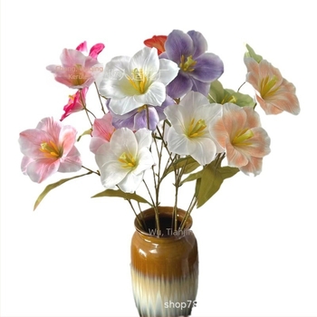 Selyem tulipán, művirág, egyetlen szár, 3D nyomtatott dizájn fotózáshoz