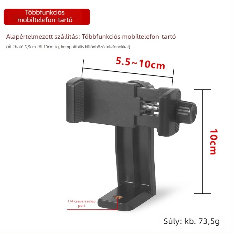 Tip more Telefontartó asztalra, 3.10 Hárompozíciós asztali tripod, ötvözet