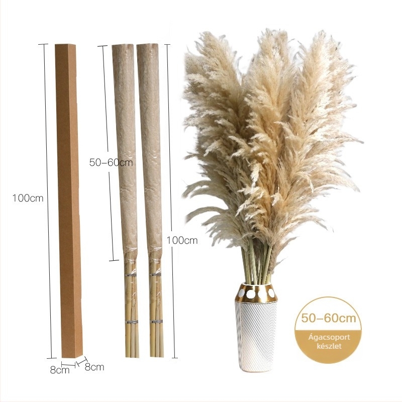 Száraz virágokból álló esküvői dekorációs készlet északi stílusban – GHC-018, Elegant Lover