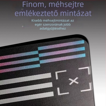Személyre szabott e-sport egérpad, edzett üveg felület, csúszásmentes, egyoldalas, FPS-hez optimális