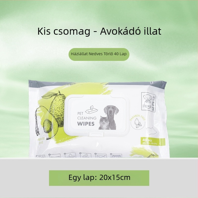 Macskáknak készült nedves törlőkendők (Márka mpets; Dobozban 48 darab; Macskáknak; Nem importált)
