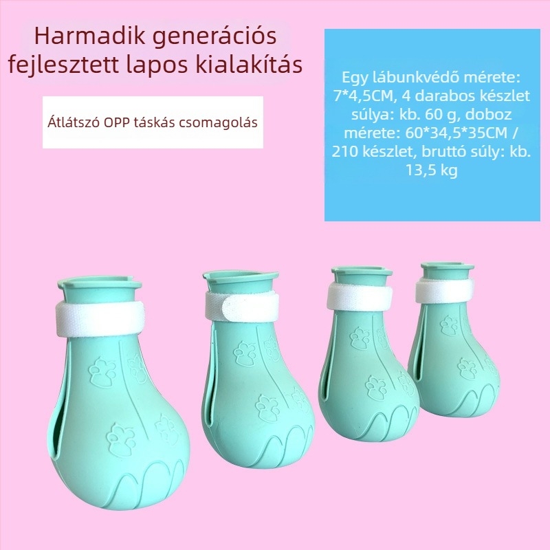 Macska fürdető lábvédő cipő – puha gumi, karcolás elleni védelem, gyógyszerek adásához