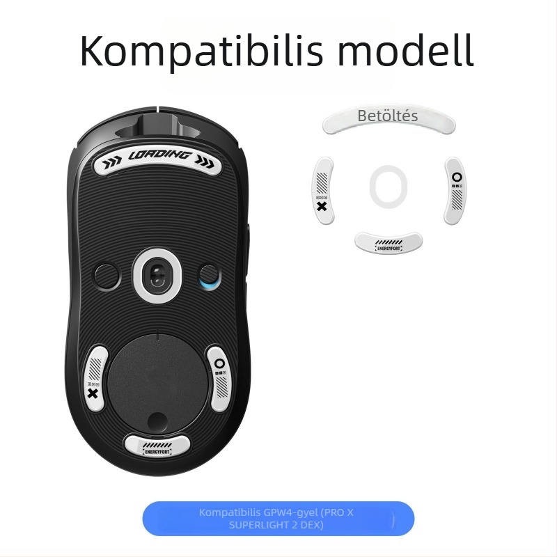 GPW1 generációhoz készült edzett üveg egértalp készlet – magas csúszású, hideg-formázás, OEM feldolgozás