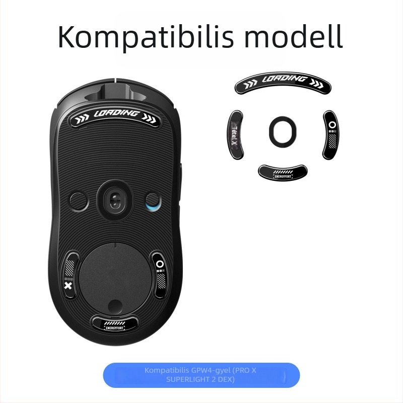 GPW1 generációhoz készült edzett üveg egértalp készlet – magas csúszású, hideg-formázás, OEM feldolgozás