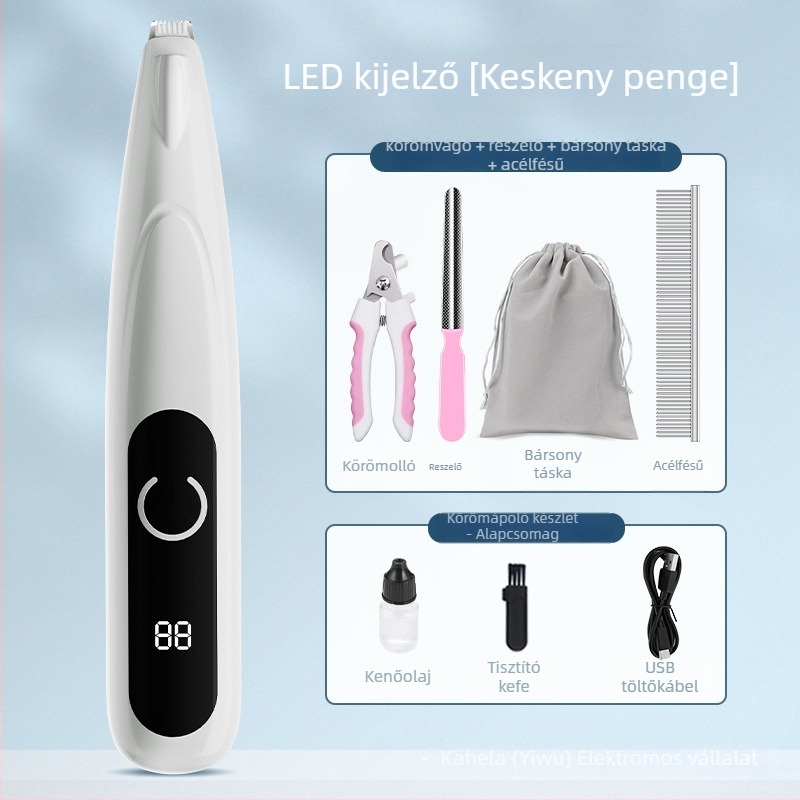 Kahera kutya mancsa szőrzetvágó - műanyag, professzionális grooming eszköz, 100 darabos csomag