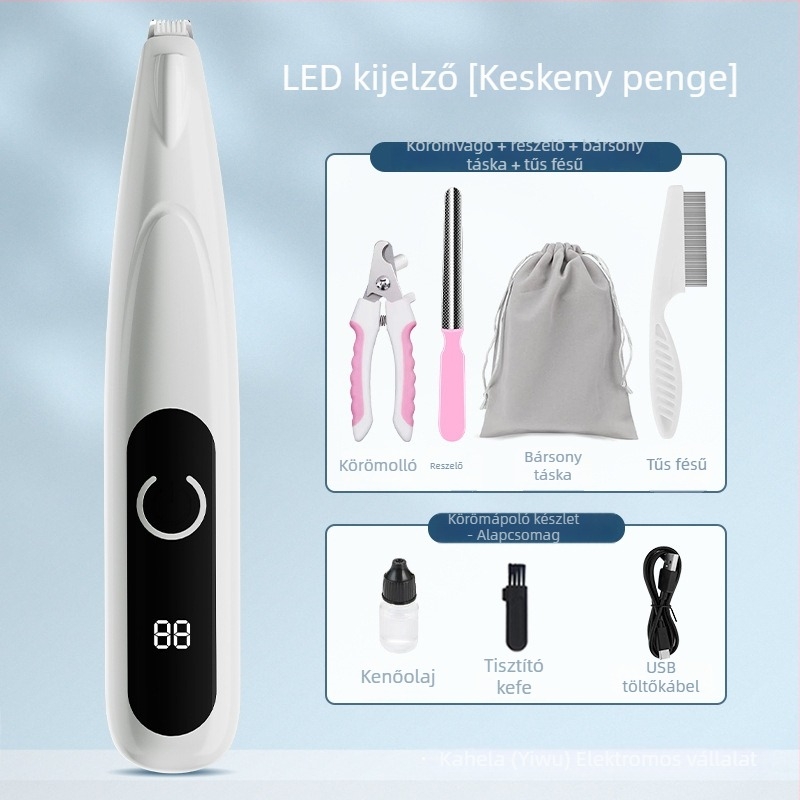 Kahera kutya mancsa szőrzetvágó - műanyag, professzionális grooming eszköz, 100 darabos csomag
