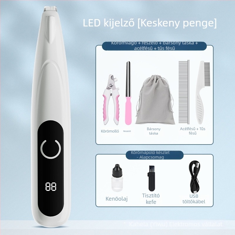 Kahera kutya mancsa szőrzetvágó - műanyag, professzionális grooming eszköz, 100 darabos csomag