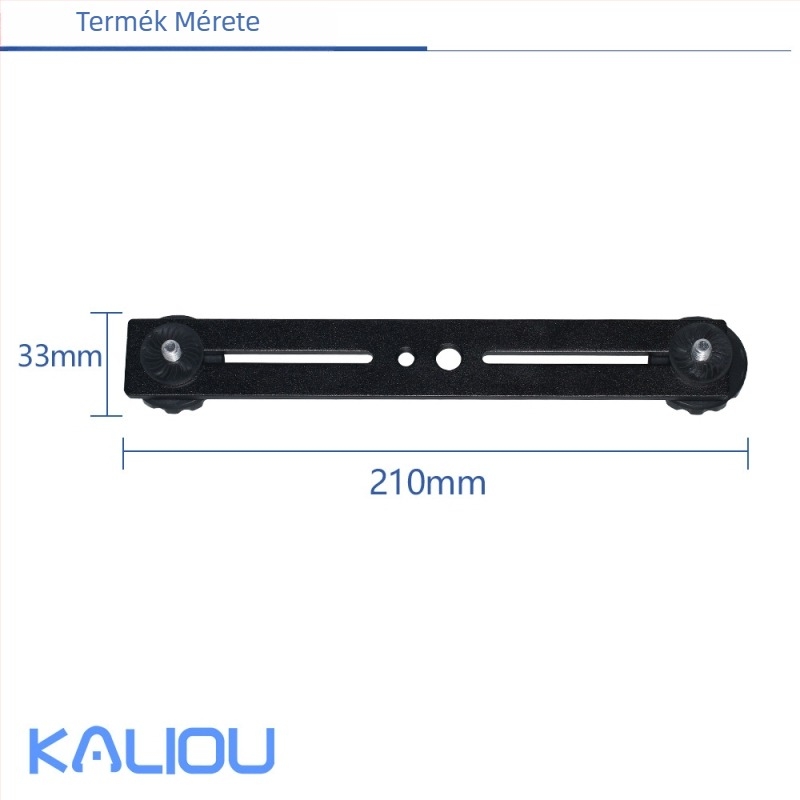 Alumínium ötvözetű keresztcsöves tartó hot shoe-val SLR kamerákhoz, több pozíciós mobiltartó, maximális terhelés 2 kg