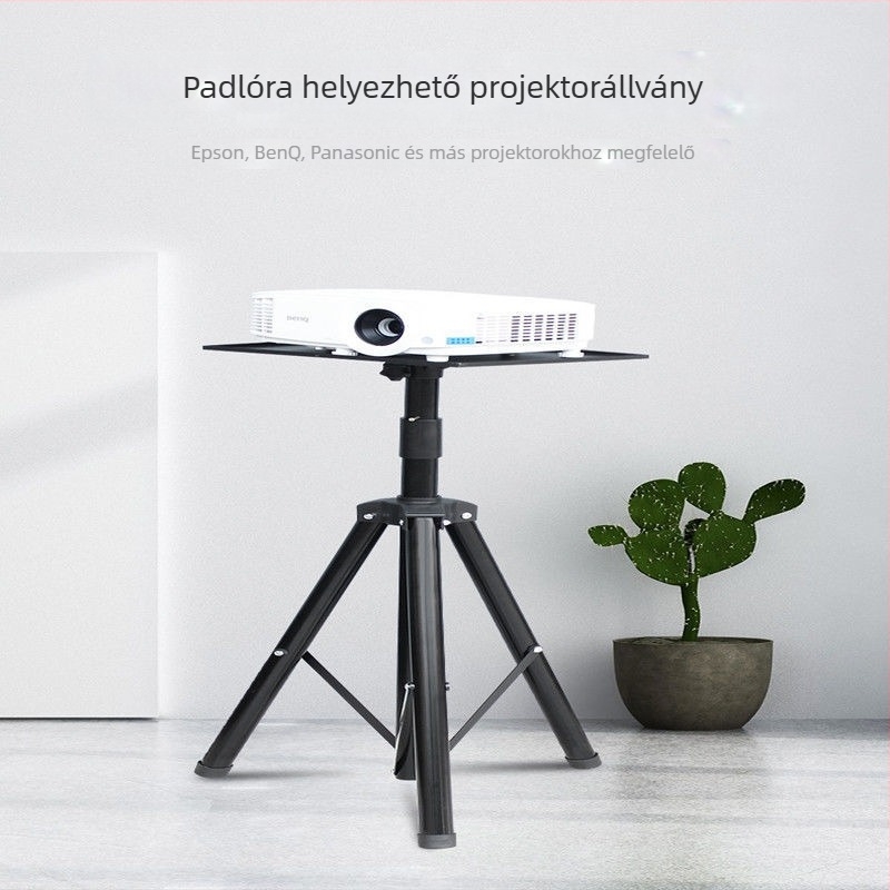  Univerzális padlón álló projektor állvány pan/tilt, hordozható, összecsukható