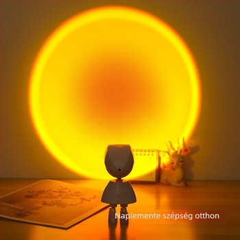 Naplemente környezeti lámpa fényképezéshez és élő közvetítéshez — USB-tápellátás beépített akkumulátorral; intelligens vezérlés nélkül; egyéb jellemzők