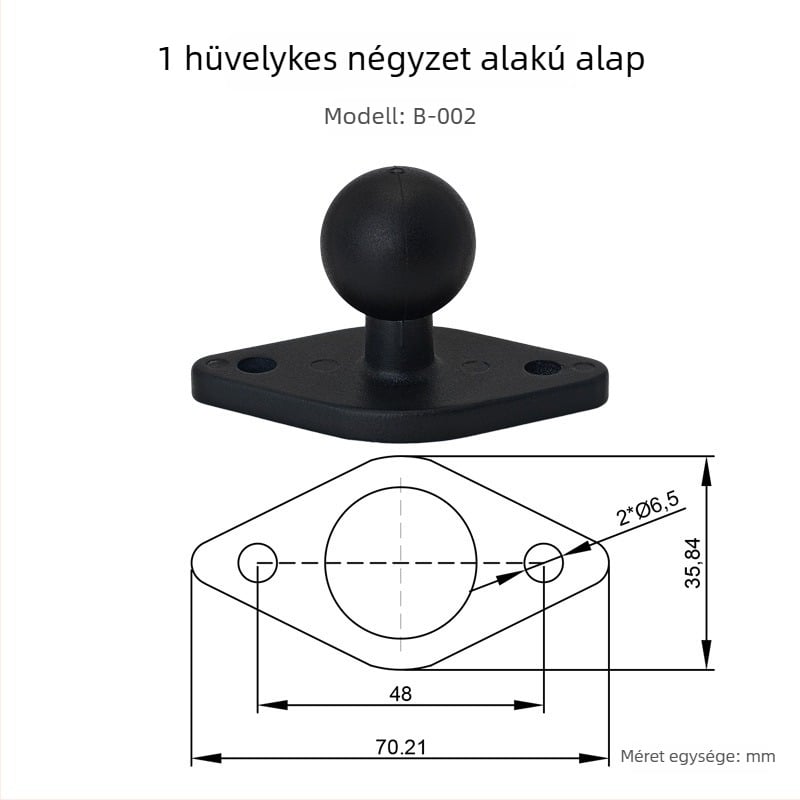 Tablettatartó alumíniumötvözetből készült gömbfejű alapú állvány, modell B, 58 g, kompatibilis iPad/iPhone/iPod