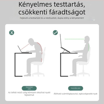 Összecsukható műanyag laptop hűtőállvány Baiying bracket
