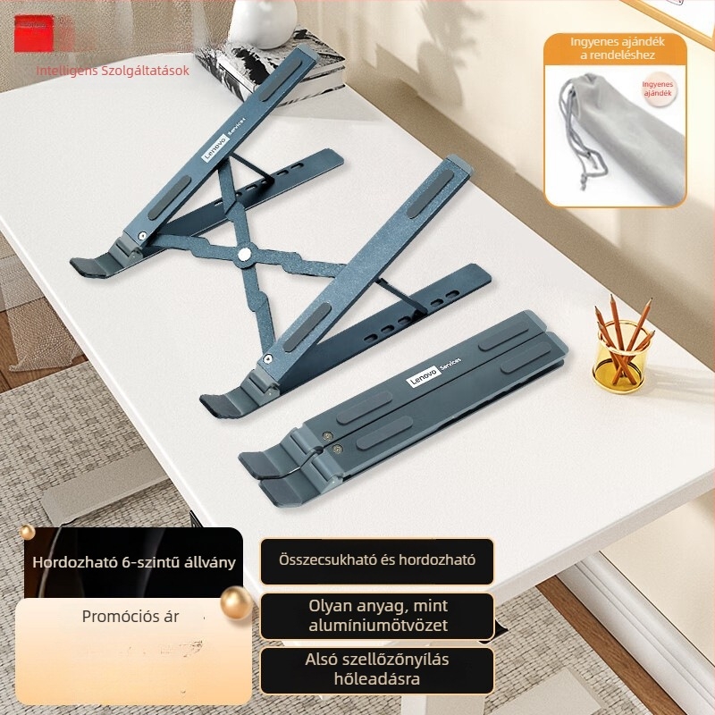 Összecsukható műanyag laptop hűtőállvány Baiying bracket