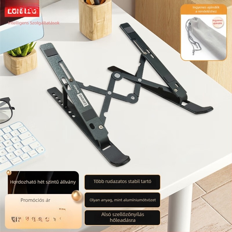 Összecsukható műanyag laptop hűtőállvány Baiying bracket