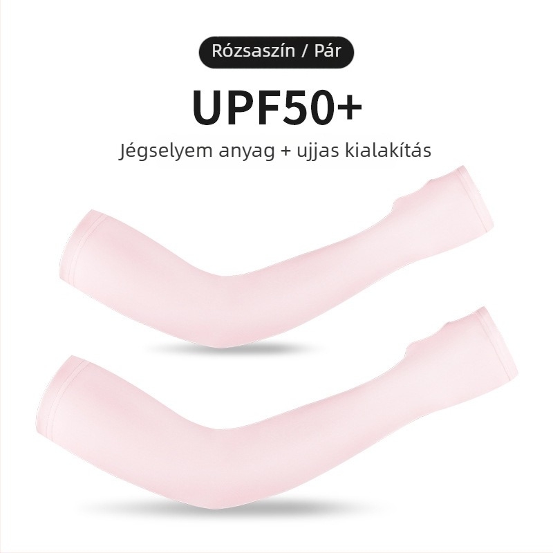 Kültéri karvédő ujjvédők — anyag Spandex/Lycra, felső szilikon csúszásgátló, nyomtatott logó, 4-tűs 6-soros varrás, uniszex