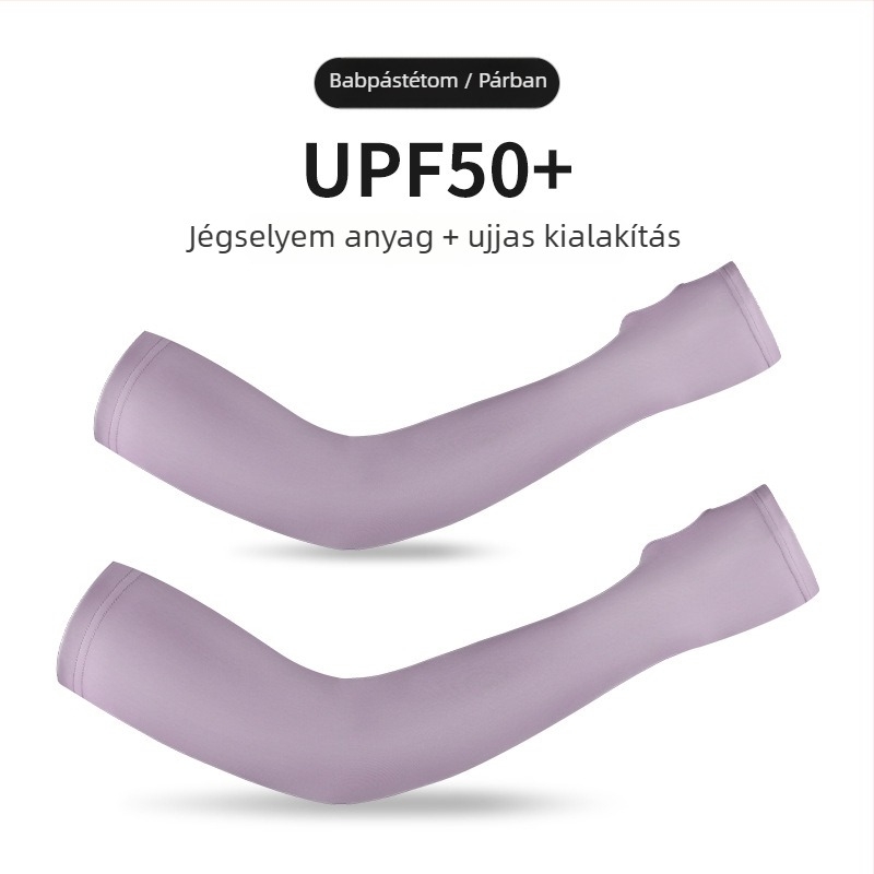 Kültéri karvédő ujjvédők — anyag Spandex/Lycra, felső szilikon csúszásgátló, nyomtatott logó, 4-tűs 6-soros varrás, uniszex