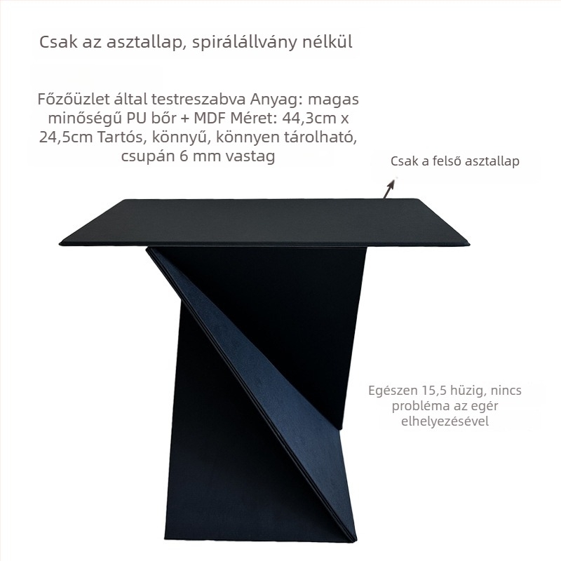 Laptoptartó L8, összecsukható, könnyű 900 g, OEM feldolgozás, asztali tartó