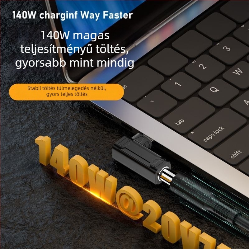 Yinan DC bemeneti Type-C átalakító, automatikus felismerés 5V/9V/20V, PD kimenet 140W