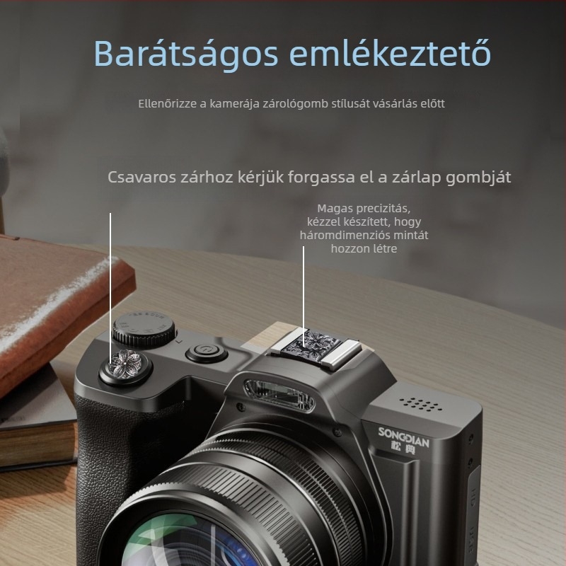 Kamera vakupapucsfedő Leica, Fuji, Nikon, Canon, Sony és Ricoh GR-hez, univerzális menet, porvédett kialakítás, OEM feldolgozás, átlátszó ZIP zacskóban