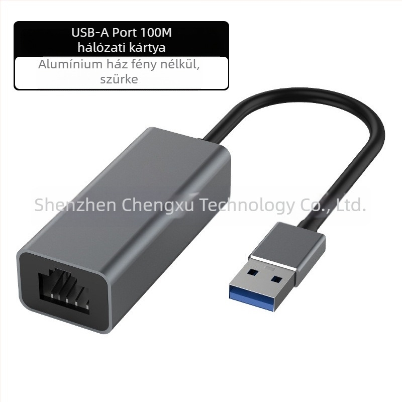 Type-C/USB Gigabit Ethernet adapter, illesztőprogram-mentes, RJ-45 port, 10/100/1000 Mbps